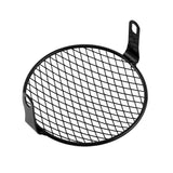 6.3 Inch Retro Motorcycle Grill Headlight Cover Mask Diamond Side Mount for Cafe Racer Bobber Custom Modified Parts