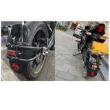 Motorcycle Modification with Carbon Fiber Single-sided Rear Wheel Mudguard Sports Car Water Transfer Printing Rear Mudguard Tile