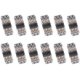 10PCS Connection Clamp 2 In 2 Out Block Terminals For LEDs Car Auto H Type Wire Cable Plug Connector Solderless Strip Terminal