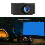 NEW ARRIVAL YT200 Smart Projector Android LED 1080P HD Projetor, Ideal for Home Cinema and Outdoor Entertainment,Black