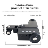 Photography Trolley Silent Slide Rail Camera Focus Tracking Slide Trolley For Gopro Hero 12 Iphone 15 Pro Max  S23