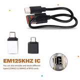Portable Chameleon Ultra RFID Smart Chip Reader Plus 3XT5577/CUID/UID Keychain – NFC IC ID Card Decode And Write Capabilities