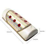 Far Infrared Heated Bolster Pillow Photon  Improve Blood Circulation Light Therapy Massage Pillow With 7 Natural Jade Stone