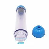 2X Water Filter Refillable T33 Housing DIY Fill Water Filter With  Exchange Resin Transparent Reverse Osmosi