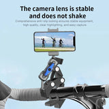 360 Rotation Anti-slip Anti-shake Strong Clamp Aluminum Alloy Telescopes Camera Handlebar Clamp Accessory with 1/4-inch Screw