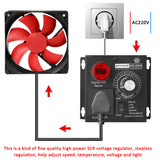 AC110V 4000W SCR Voltage Regulator NHT-4000W Black Aluminum 0-220V Output 9A Rated Current 18A Max Current 115x100x83mm 459g 1pc