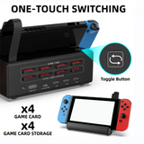 For Nintendo Switch/OLED TV Docking Station USB-C Game Card Storage With USB2.0X2+USB3.0+PD Fast Charge+Cooling Fan