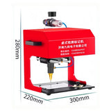 200 * 130mm desktop pneumatic/electric marking machine, portable aluminum and metal nameplate engraving machine