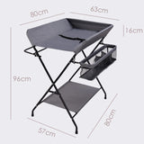 Foldable Portable Baby Diaper Table Newborn Care Table Baby Massage Touch Bath Changing Table