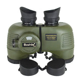 Boshile 7x50 Marine Binoculars Waterproof Telescope With Rangefinder Compass BAK4 Prism FMC Lens For Navigation Sailing Hunting