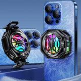 2 in 1 Magnetic/Back-clip Fast Cooling Phone Cooler with Digital Display Mobile Cooling Fan Portable Phone Radiator Cooling Fan