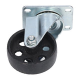 Swivel Caster 3.5in Cast Iron Wheel Dual Bearing Heavy Duty Accessory for Cart Trolley Airports Hotels Warehouses