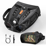 NV336 4K UHD Infrared Night Vision Binoculars 48MP Digital Binocular Telescopes Camera for Hunting Camping with 4 Inch Screen