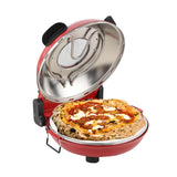 2025 Premium Professional Pizza Oven - Small Countertop Pizza Maker with Ceramic Stone (Rapid Heating, Perfect Crust)
