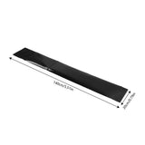 Car Front Windshield Sun Visor Strip 140x20cm Gloss Black Sun Shade Sticker Decal with Squeegee for Van SUV Truck Automobiles
