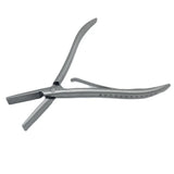 Mini Portable 7 Inch Silver Stainless Steel Clamp Hair Extension Plier with Two Holes Keratin Hair Extensions Removal Tools