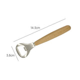 20pcs Stainless Steel Bottle Opener Bartender Wood Beer Opener