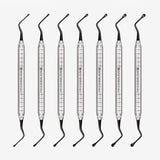 Professional Excavators Restorative Implants Instruments Stainless Steel Double Ends Spoon with Saw Serrated Tip
