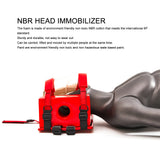 4 Straps Head Fixation Immobilizer Multiple Carrying Handle Mouth Water Based Paint for First Aid Spine Board Head Immobilizer