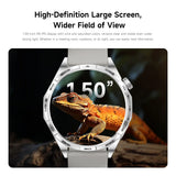 Watch6pro Smartwatch 1.5 Inch HD IPS Screen GPS Motion Tracking Bedlight BT Call Altitude Pressure Dynamic Island Health Monitor