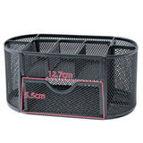 Office School Supplies With Drawer 9-Grid Storage Desk Organizer Stationery Container Metal Mesh Pen Holder