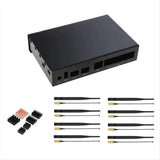 (A32M) For Banana Pi R3 Aluminum Case Protective Shell with Heat Sink and Antenna, BPI-R3 Development Board Case Kit