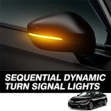 Exclusive Side Mirror Light For Honda Civic 11Th 2021-2023 LED Sequential Dynamic Indicator Smoked Black 2PCS