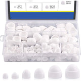 160Pcs Bolt Covers Screw Caps Assortment Kit, M4 M5 M6 M8 M10 M12 Nylon Acorn Dome Protection Caps for Protecting Hexagon Shaped