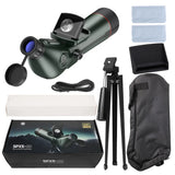 SPX5-80 4K UHD Astronomy Telescope Camera 350X 30MP Waterfroof Astronomical Telescope for Day and Night Use with Touch Button