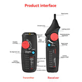 BSIDE FWT82 Network Cable Tracker Wire Tester Professional RJ45 RJ11 Telephone Toner Ethernet LAN Tracer Detector Line Finder