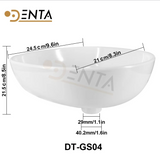 Lab Oval Spittoon Basin Fit for  Anle Suntem Roson Ziann CX and Many China Brands Lab Chair Parts Mouthwash Dentist Tools