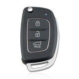 3 Buttons Remote Key Shell Fob Car Remote Flip Key Fob Shell Cover Case Key Fob Control Case for Hyundai New IX35 IX25 IX45