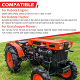 Metal Ignition Switch with 2 Keys for Kubota Engine Tractor Grasshopper Mower 928D 930D 725D 722D Replace 66706-55120 183827