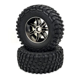 ZD Racing DBX-07 1/7 RC Car Parts 8642 8643 Wheel & Tire Set (blue)