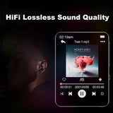 2.4'' Touch Screen Mp3 Player with BT 5.0, MP3 Player with Built-in HD Speaker FM radio and voice recording