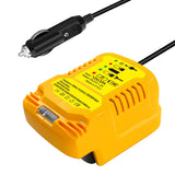 Mini Car Charger Replace for Dewalt 20V 18V Li-ion Battery Use on Car Cigarette w/ LED Indicator Portable Vehicle Charger