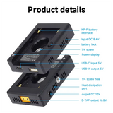 NP-F To V Mount Battery Converter Adapter Plate For Canon 5D2 5D3 DSLR Camera LED Light Monitor