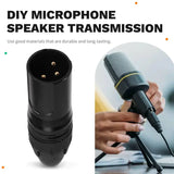 DIY Microphone XLR 3 Pin Male Plug Connector Cable Solder Plug 10Pcs MIC Adapter Earphone Light For Speaker Transmission