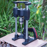Multi-angle Drilling Guide with Scale Aluminum Alloy Drill Stand for Wood and Metal (capacity 1-10mm)