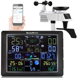 WiFi Weather Station Internet Cloud Wireless Thermometer Hygrometer Rainfall UV Index Sunlight Wind Speed Gauge Weather Forecast