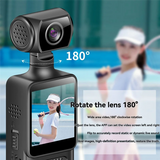 2K 4G Pro Digital Camera For Portable Recording: 180-Degree Rotatable Body/Bike Drive Recorder Without Memory