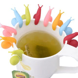 100pcs Cute Silicone Snail Tea Bag Holder