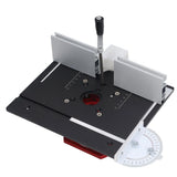 Table Top Router Lift with Top Plate Router Lifting Base Woodworking Slotting Trimming Chamfering