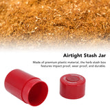 Round Plastic Airtight Stash Jar Smell Proof  Herb Storage Case Sealed Tank Container for Smoking Stash Box