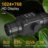 Infrared Thermal Scope Monocular 384X288 50 Hz 35 mm Lens Scope with Rail Mount 6 Imaging Modes Thermal Camera for Night Hunting