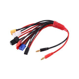 For RC Car For Rechargeable Battery-Powered Aircraft Model 8 In 1 Lipo Battery Charger Multi Charging Plug Convert Silicon Cable