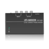 PP400 Ultra-Compact Phono Preamp Preamplifier Home Mini Audio Amplifier with RCA Interface for Turntable Tube Amplifier Speaker