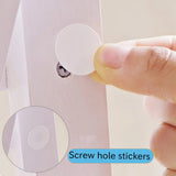 Wardrobe Cupboard Self-adhesive Screw Covers Caps Stickers 54 in 1 White LZB