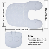{1PC Silicone Hair Cutting Collar Waterproof Cutting Cape with Stripe Salon Hairdressing Hair Cutting Pad