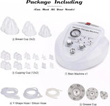 24-Cup Vacuum Therapy System - Non-Surgical BBL & Breast Enhancement Machine with 3 Pumps - Body Cupping Massage Butt Lifting